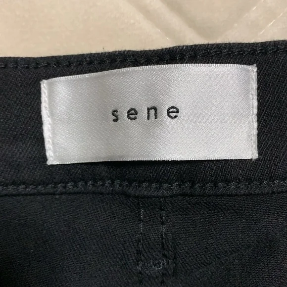 Sene Cailee Hills Women Sizeless Air Straight Black High-Rise Full Length Jeans - Picture 7 of 13